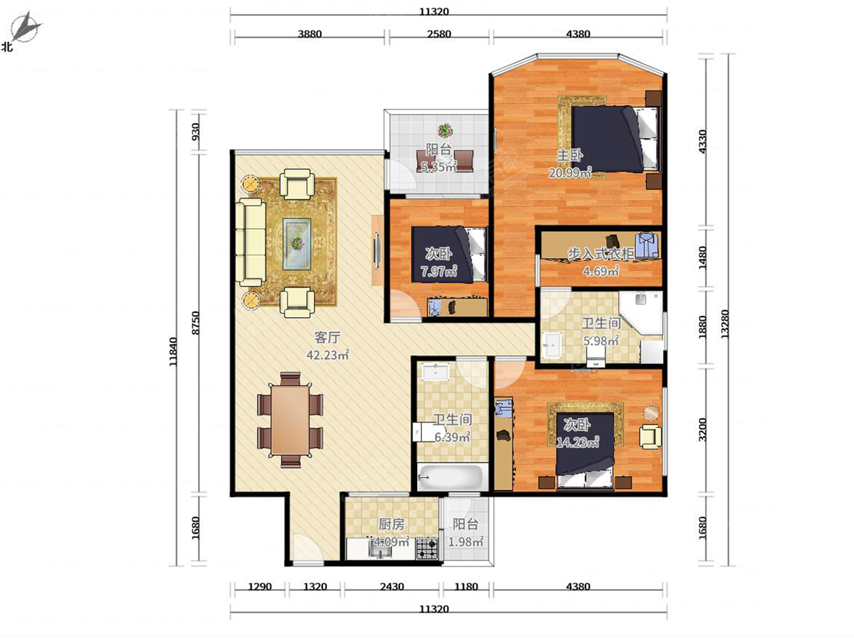 永怡聚豪园精装三房业主诚心出售