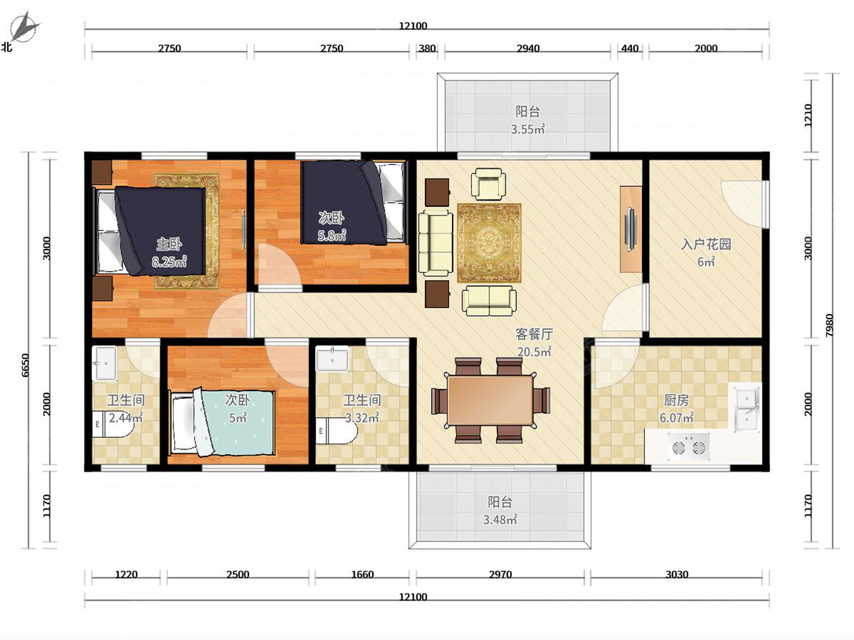 南山公馆一期户型图