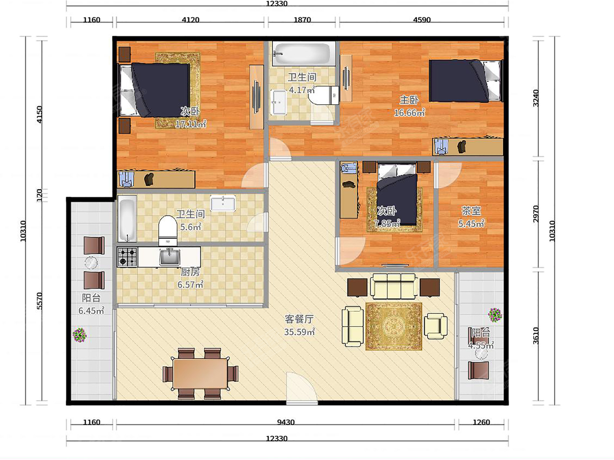 天鹅湾户型图