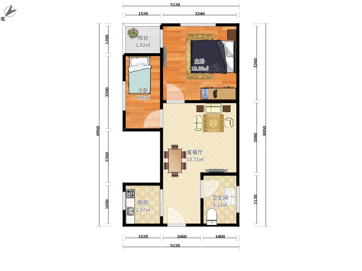 丽湾商务公寓户型图
