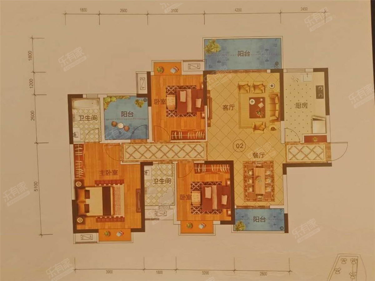 欧雅右岸春天户型图