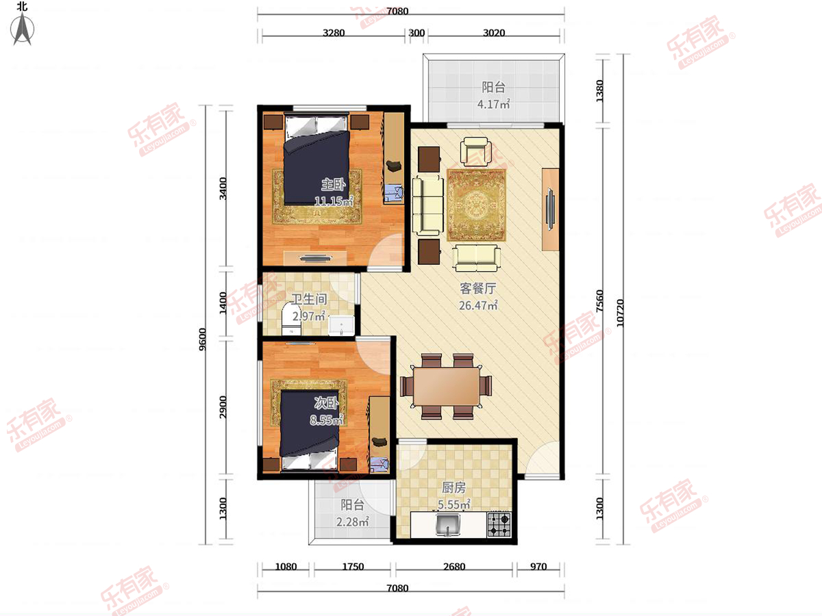 富雅都市华庭二期户型图