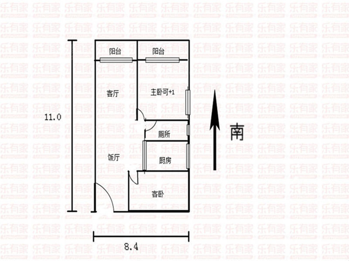 天地源·御湾雅墅 2室2厅1卫1厨1阳 92.21 南