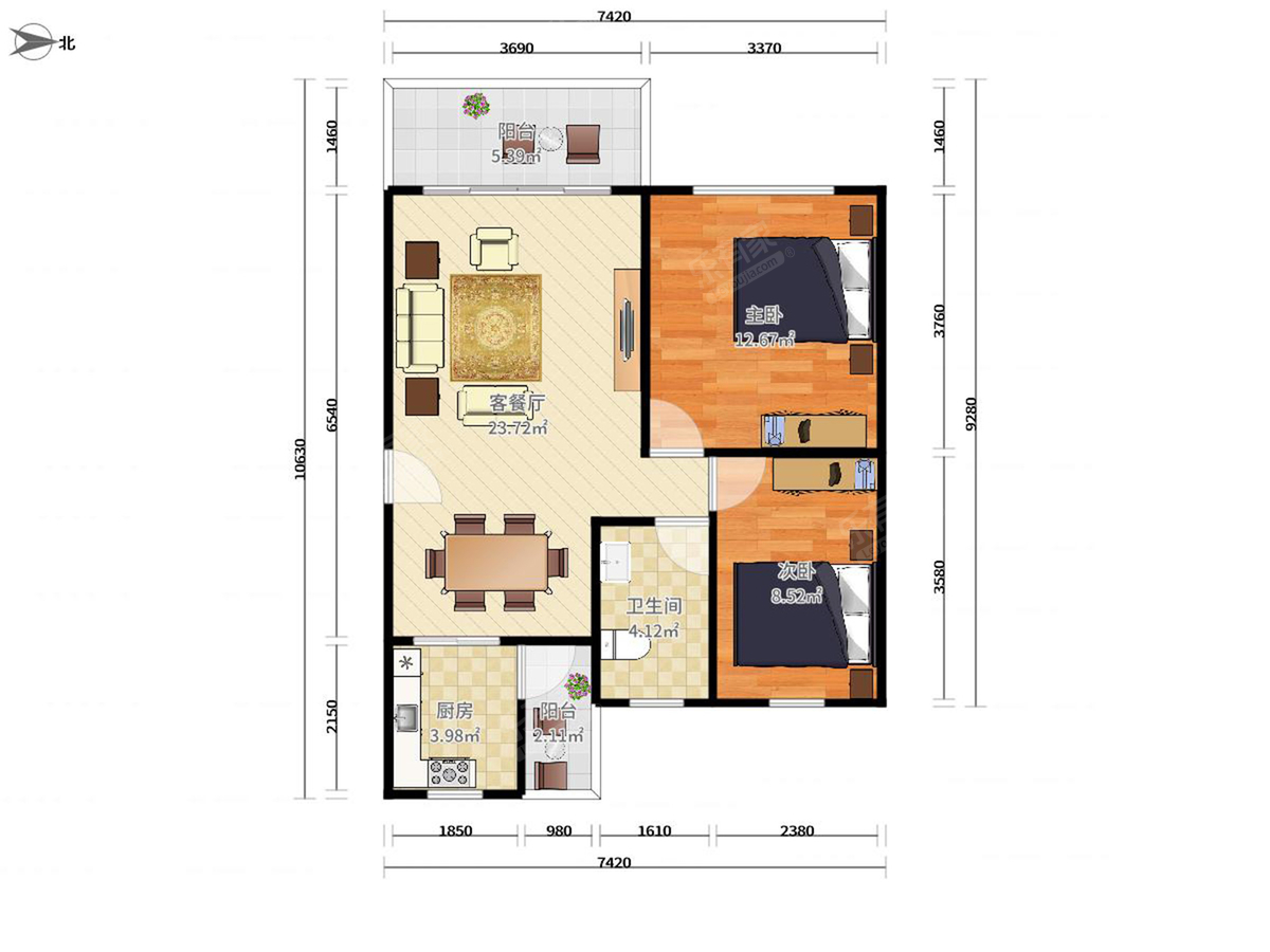 丰润花园住宅户型图