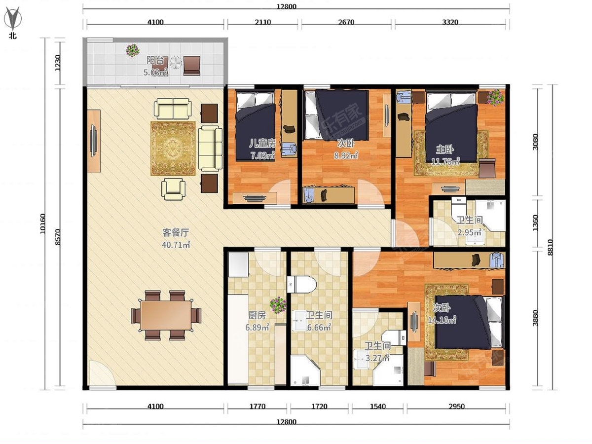 盐步雅居乐御景名门户型图