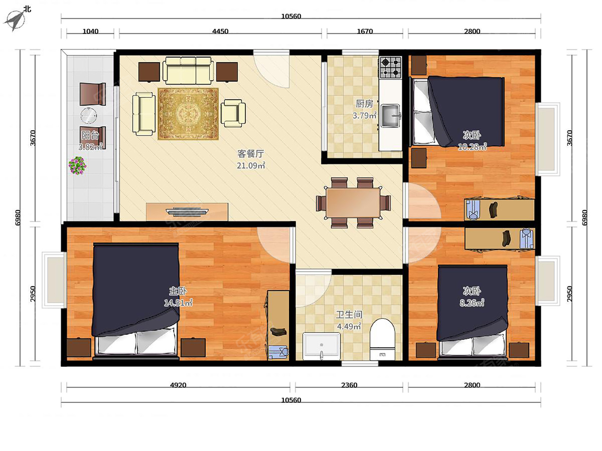 东方半岛花园户型图