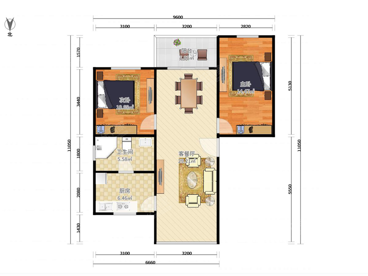 民权路中间楼层方正单位出售