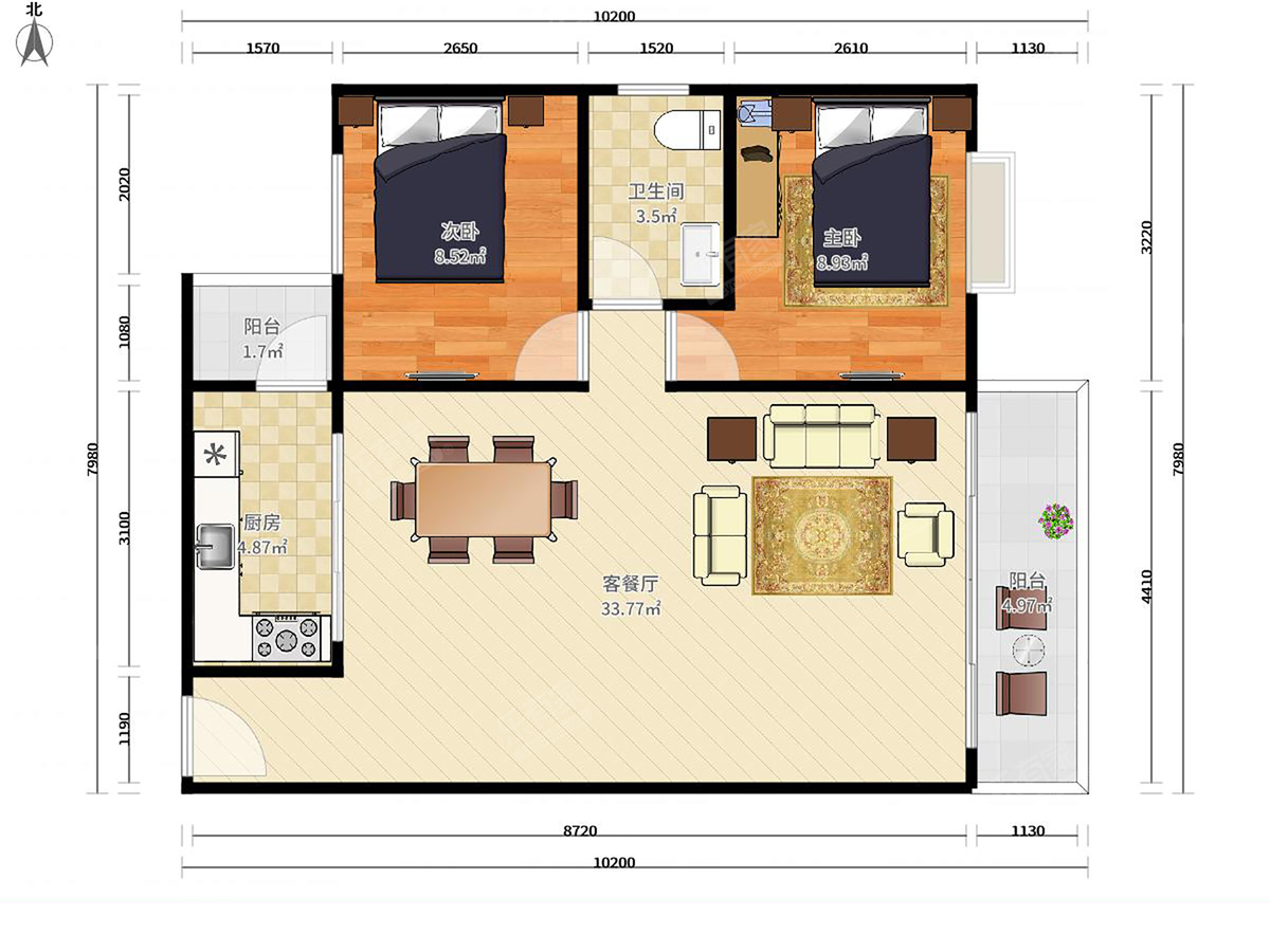 汇庭雅苑户型图