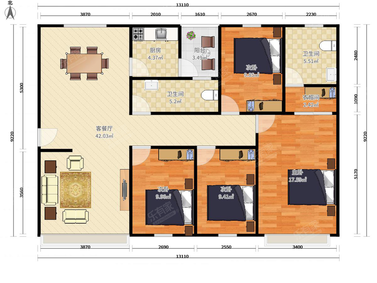 招商海琴花园户型图