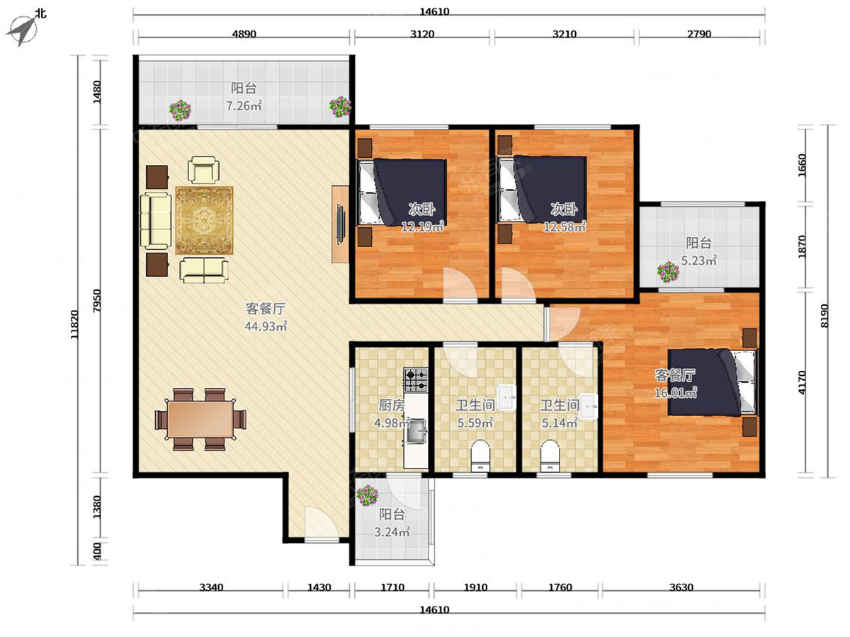 锦绣阳光花园五到八期户型图