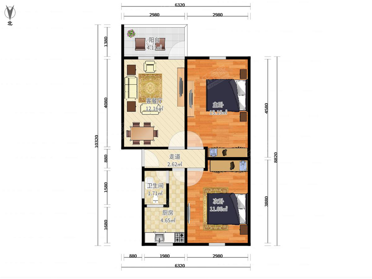 邮电学院宿舍户型图