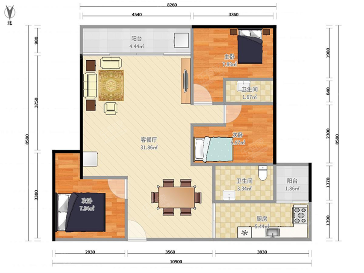 锦盛·恒富得户型图