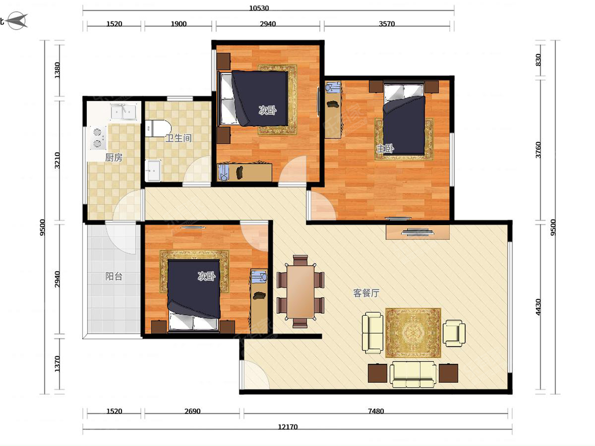 西丽湖职工宿舍户型图