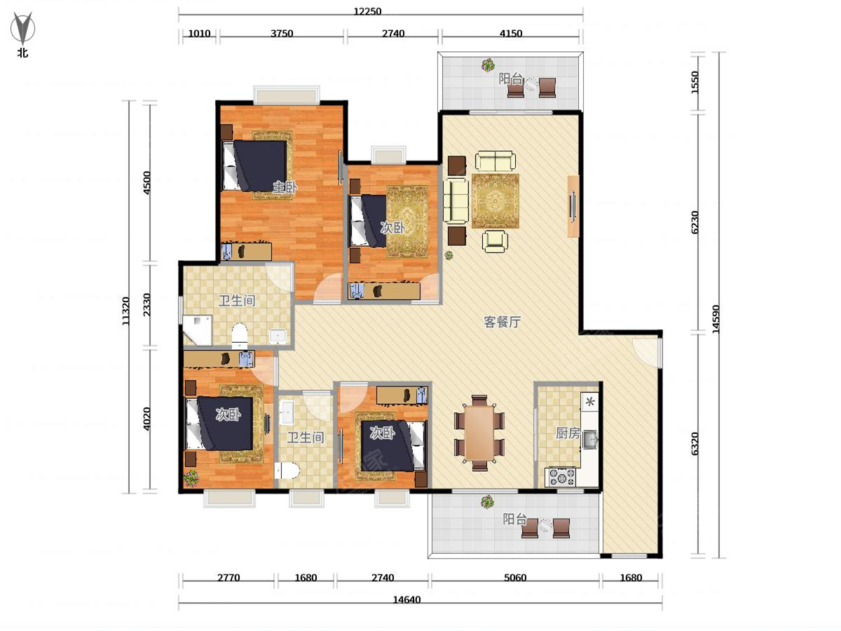 优越香格里户型图