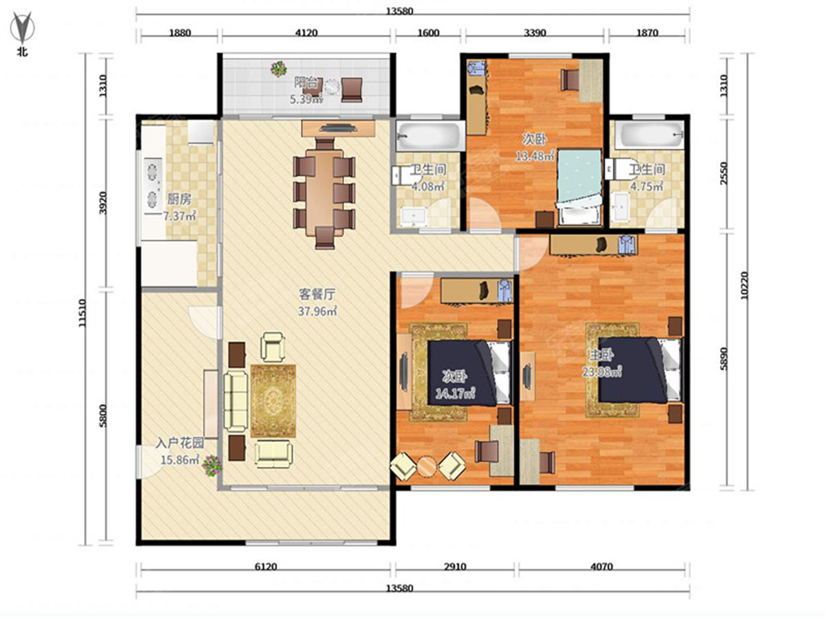 裕港豪庭（熙园）户型图