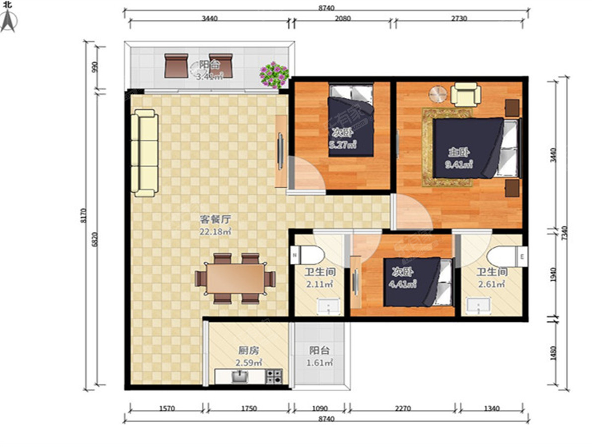 优越香格里户型图