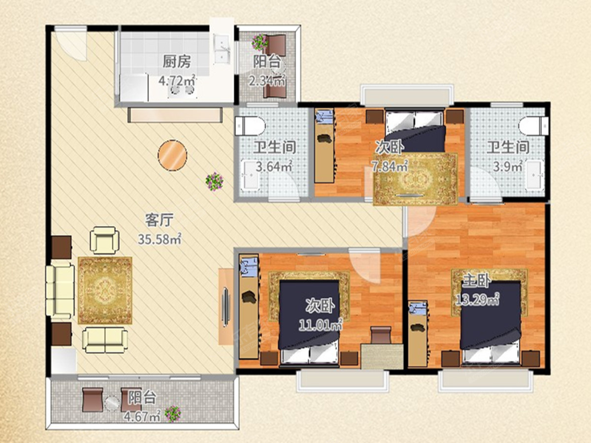 金朗华庭户型图