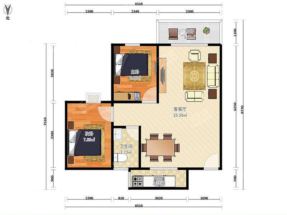 陶然居户型图