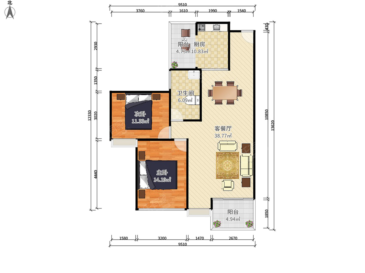 西城上筑户型图