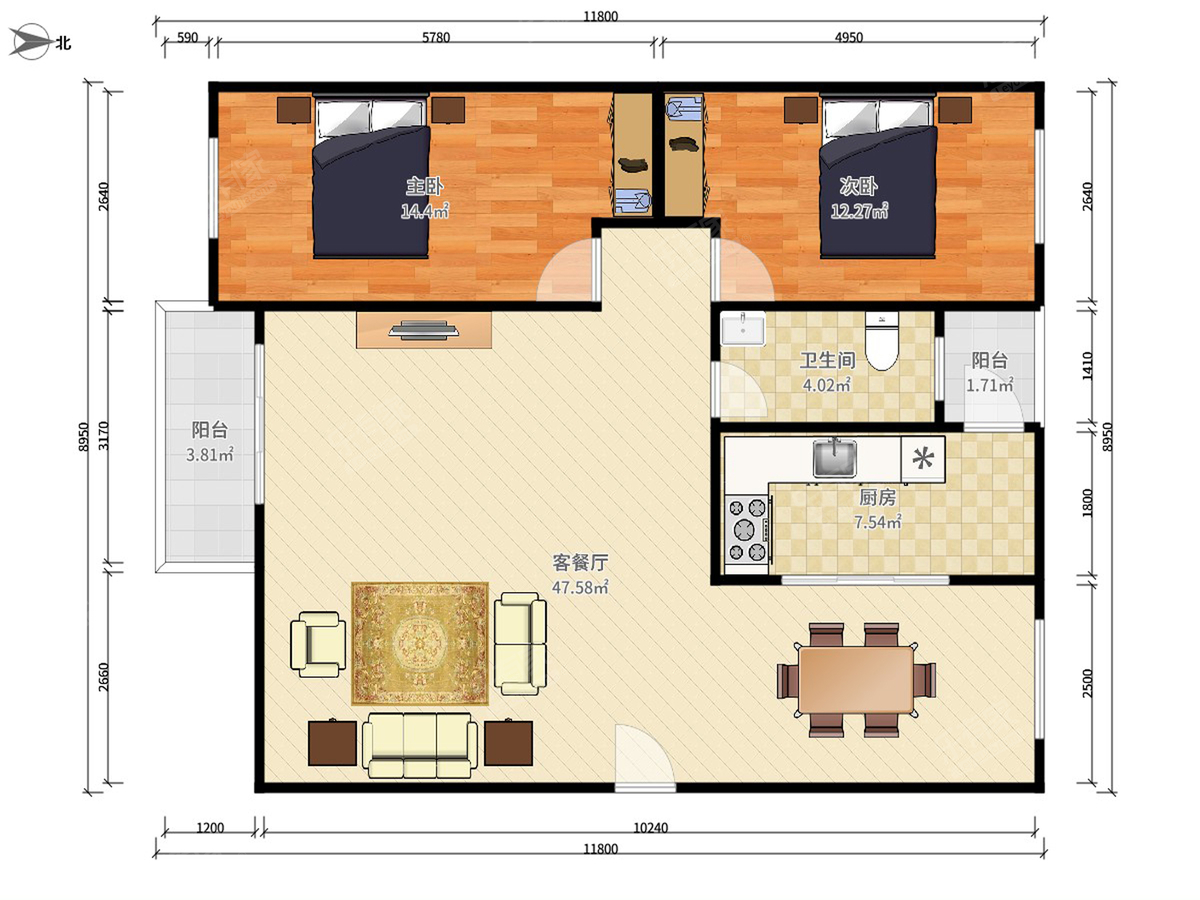 香榭里紫园户型图