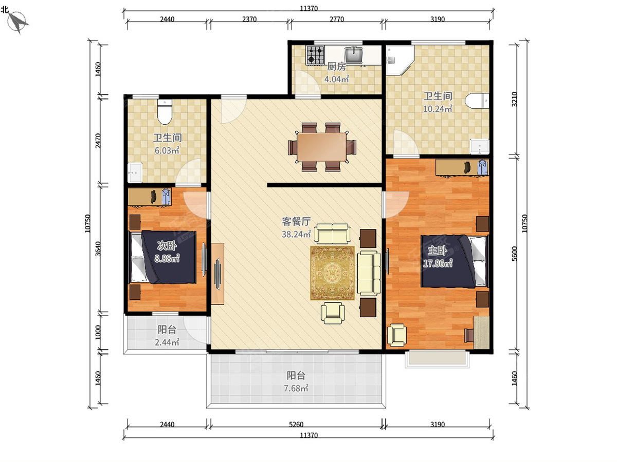 万科双城水岸户型图