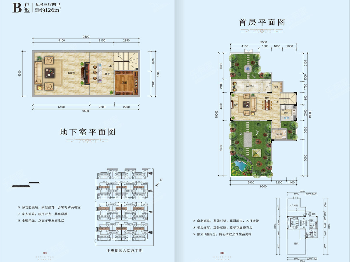 合院B户型126平