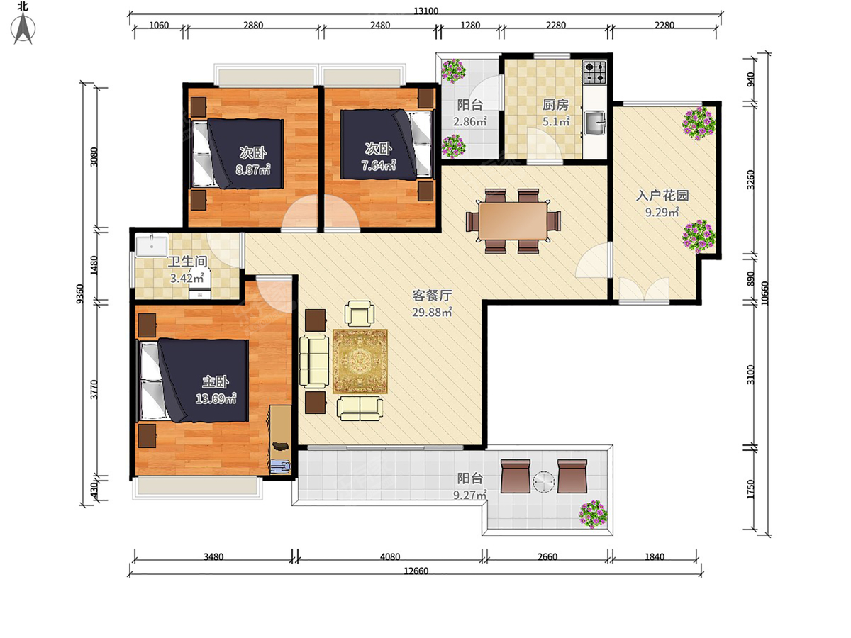 桃源盛景园户型图