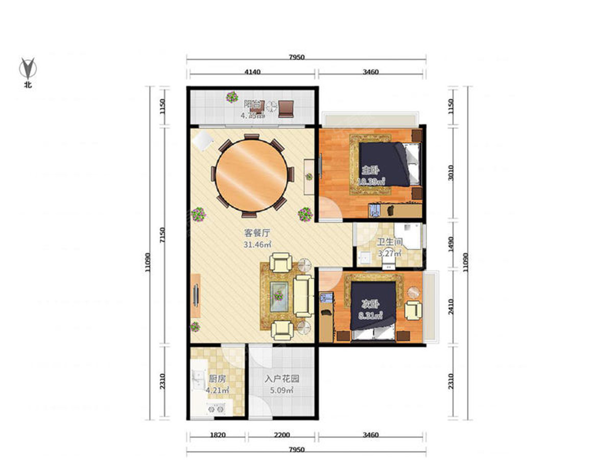 都会雅苑户型图