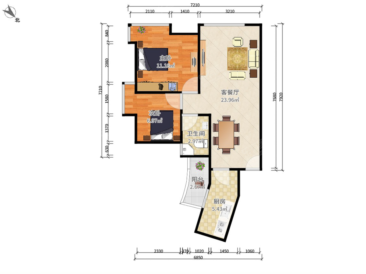 现代城梦想家园户型图