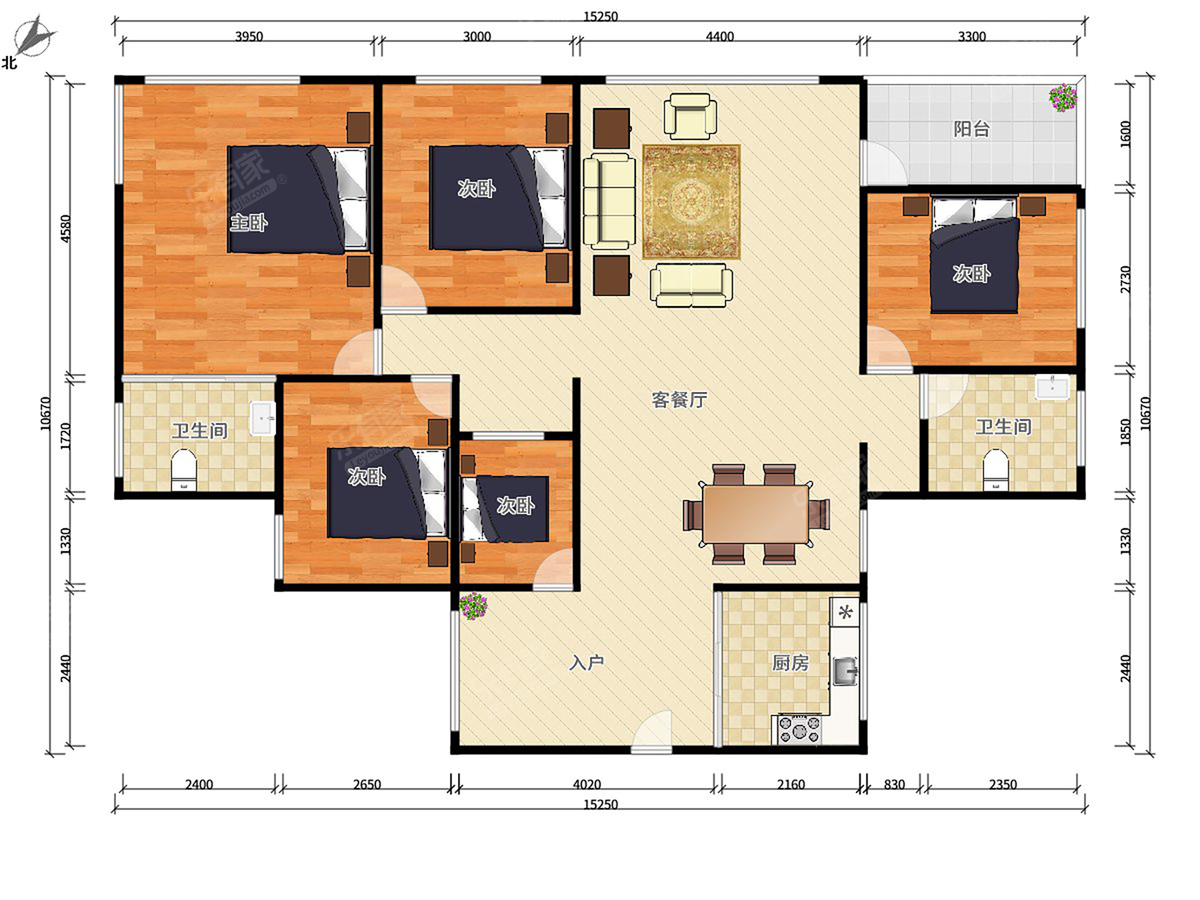 桃源居14区户型图