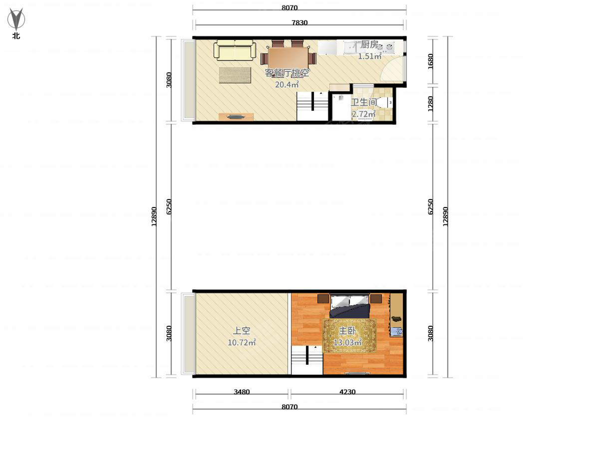 佳华领汇复式出售
