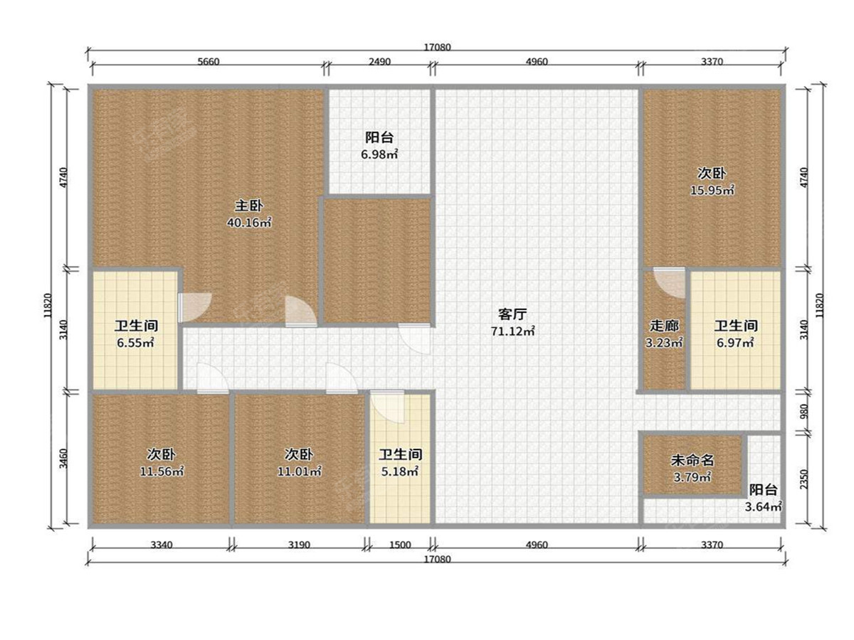 碧桂园天汇 5室2厅4卫1厨2阳 252.0 南北