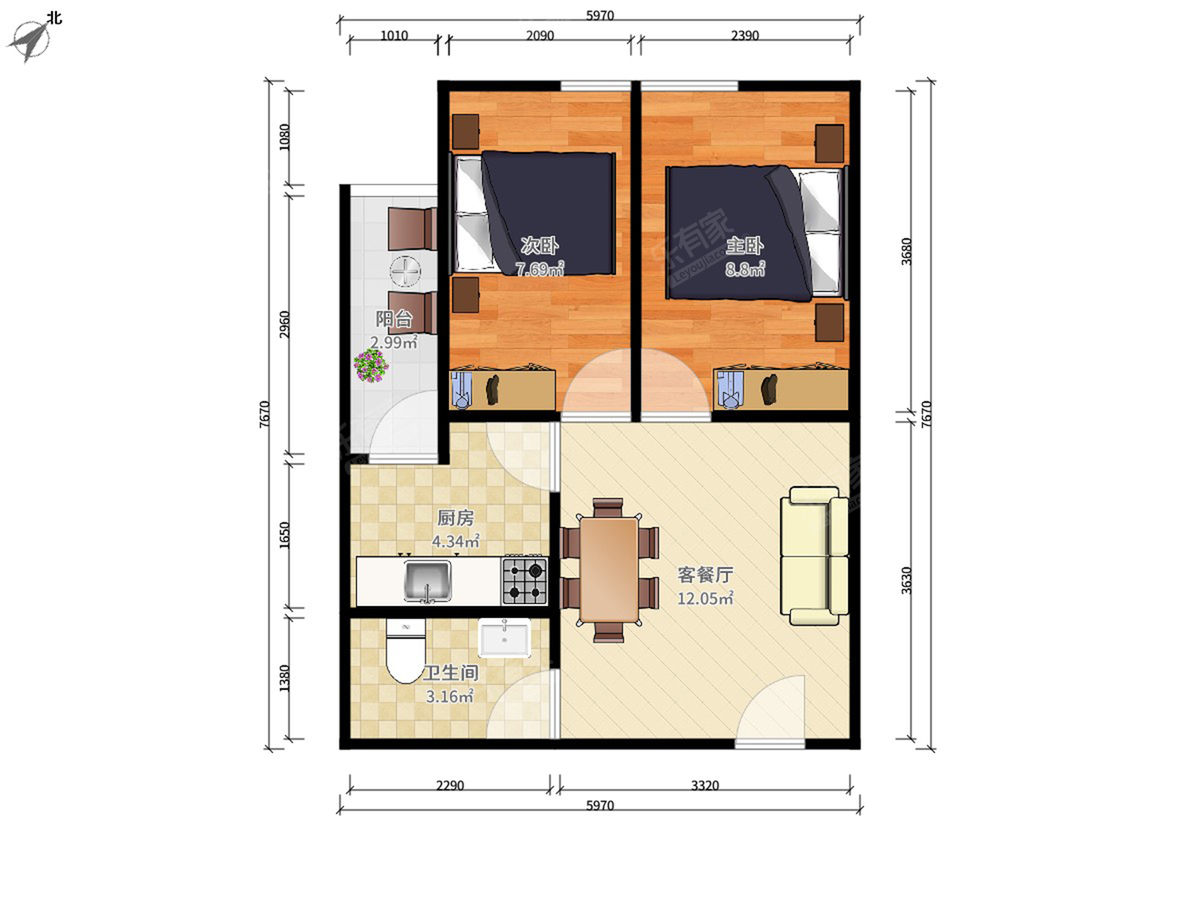 万豪月半山户型图