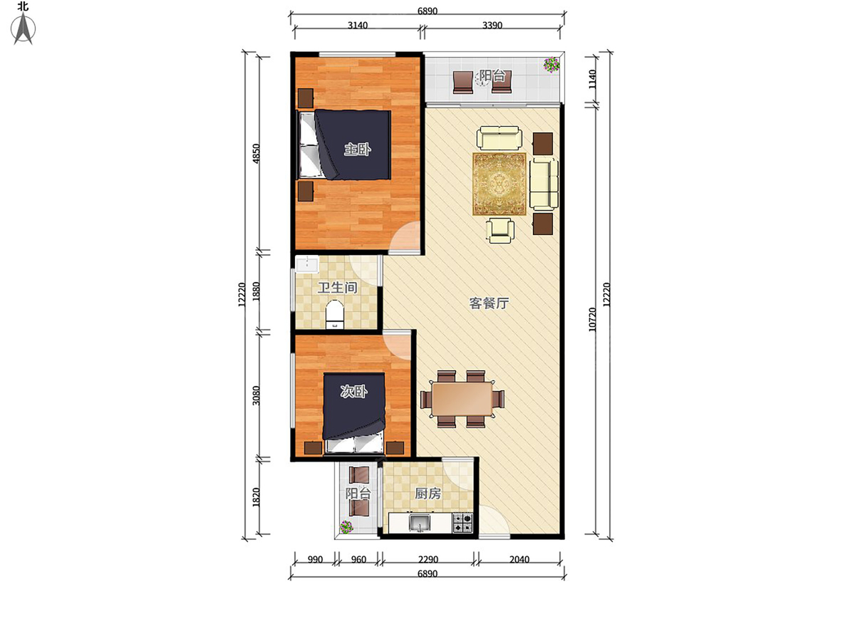 中惠香樟绿洲户型图