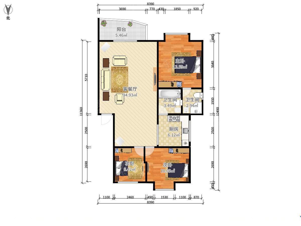 梧桐山新居一期户型图