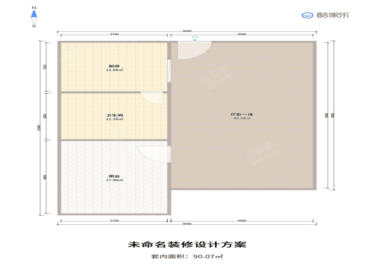 古兜温泉山海度假公寓 1房1厅1卫 48.01㎡-珠海古兜温泉山海度假公寓租房