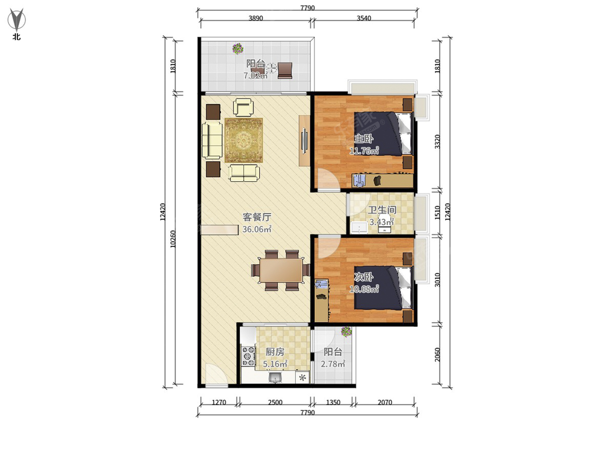 甘兰苑户型图
