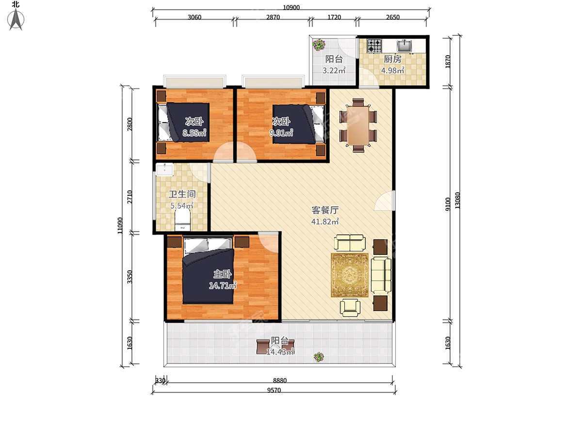 业主诚心出租看房预约下-深圳桂冠华庭租房