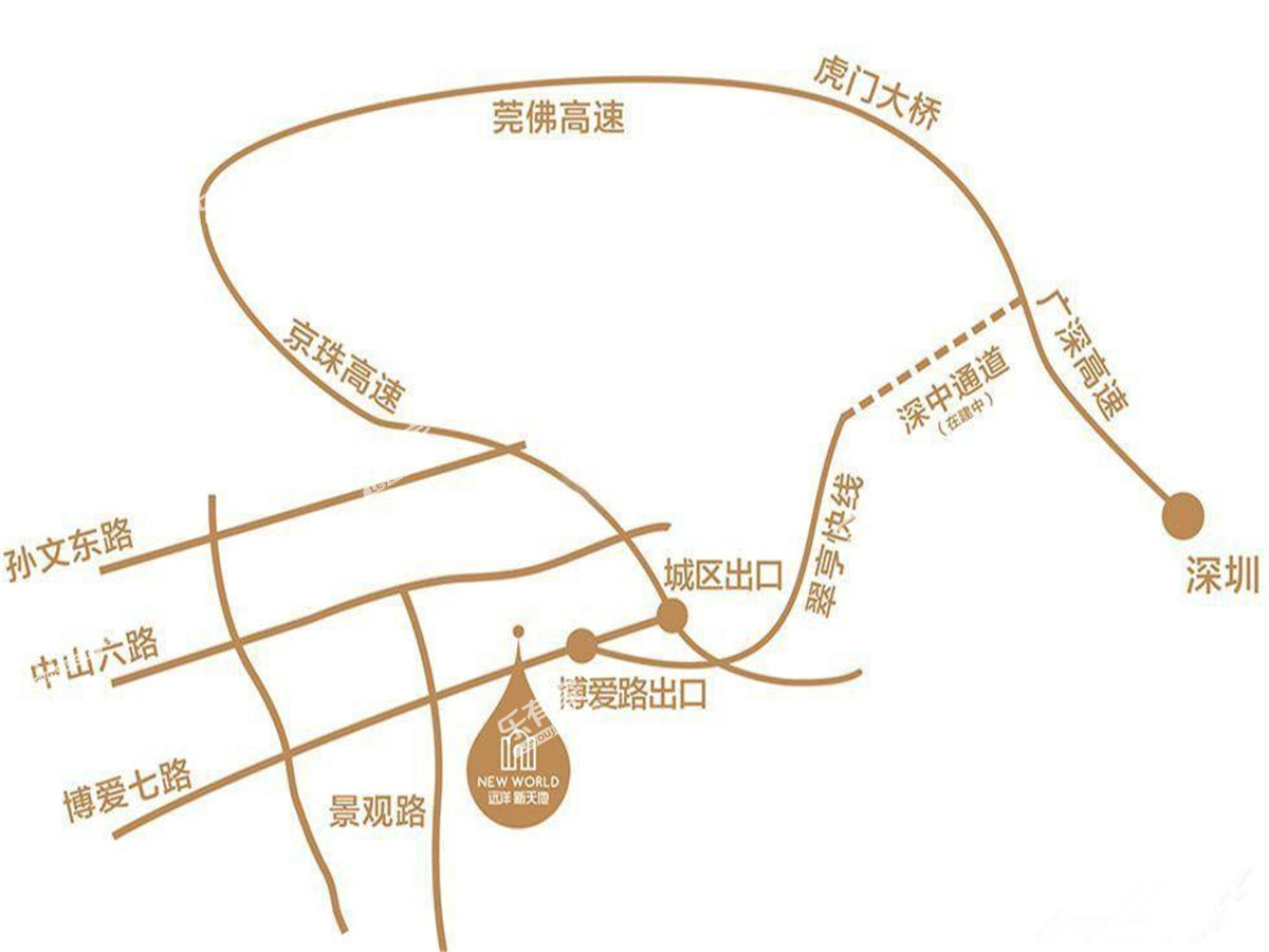 尚东新天地花园位置图
