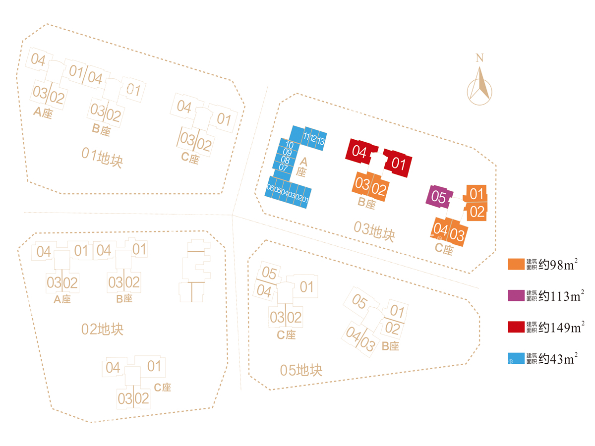 誉珑豪轩小区平面图