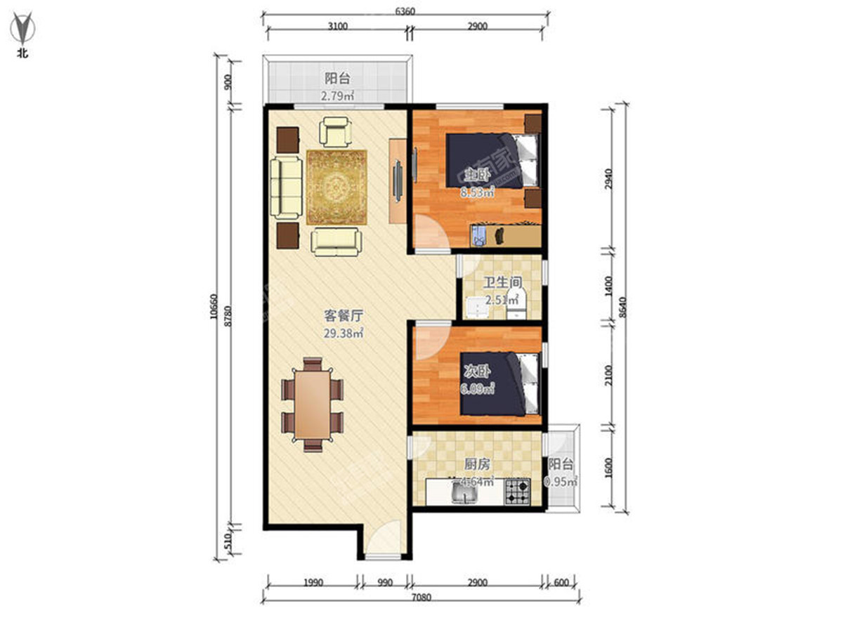东方凤雅台户型图