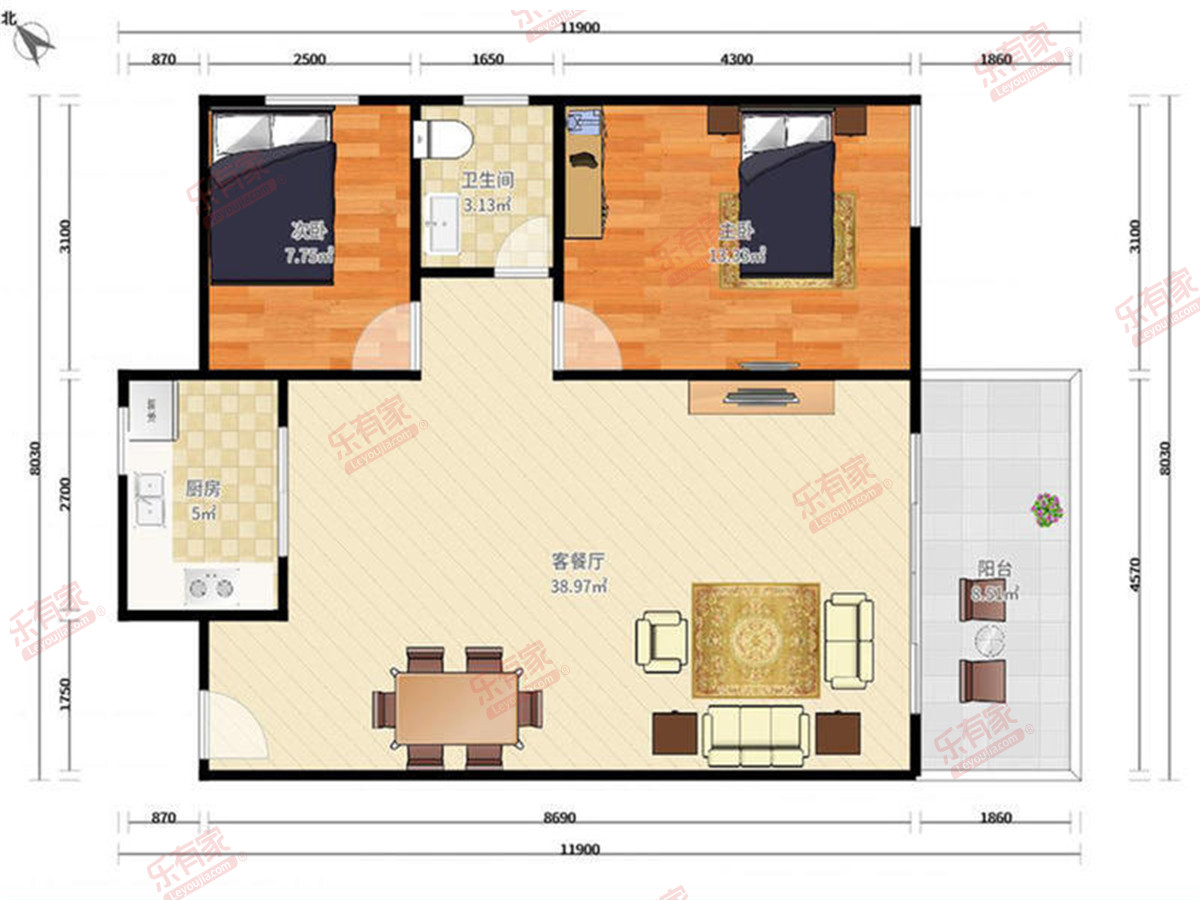 鸿景春天花园户型图