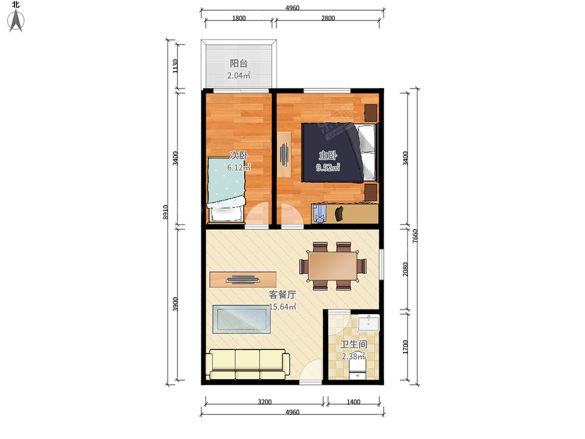 豪派特公寓户型图