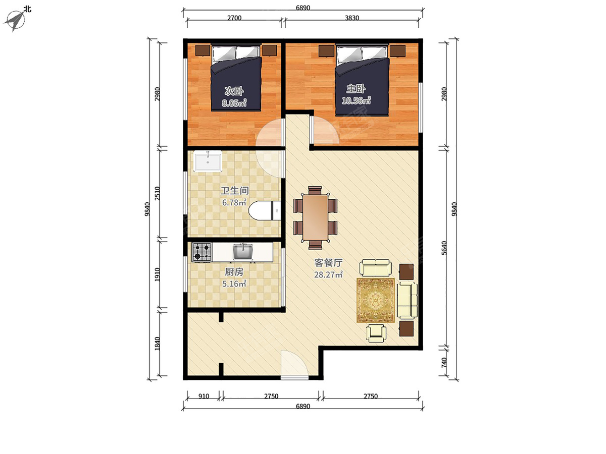 钜建大厦户型图