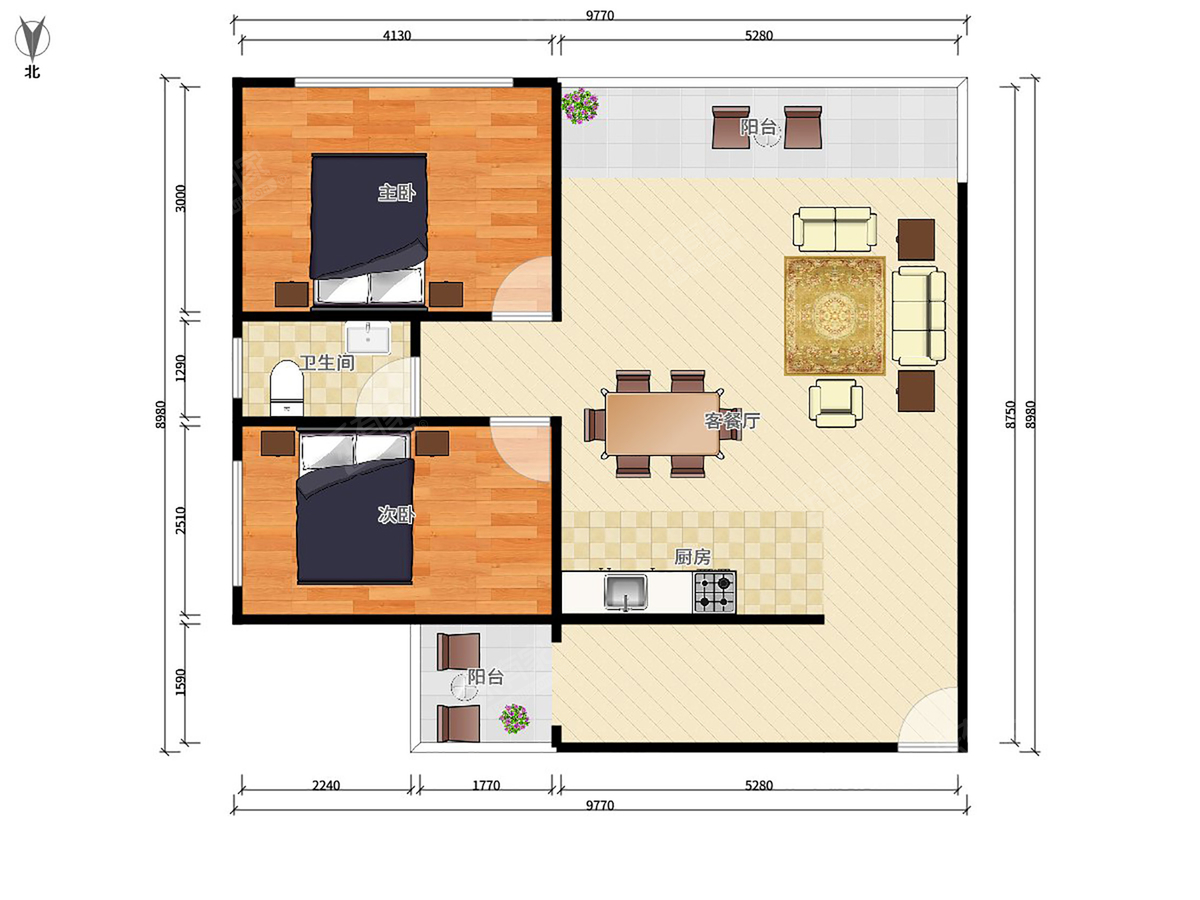 京基云景梧桐户型图
