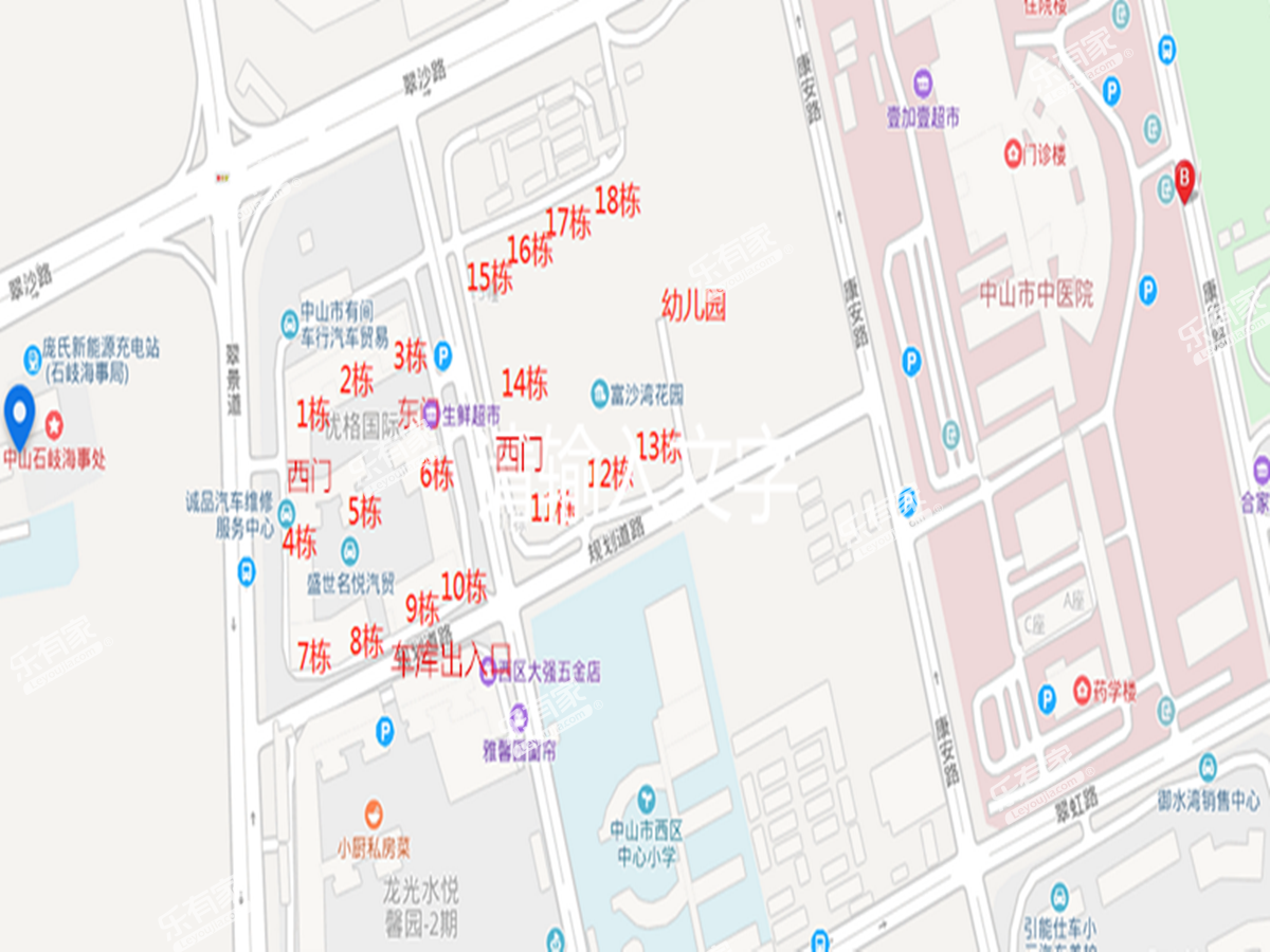 富沙湾花园沙盘图
