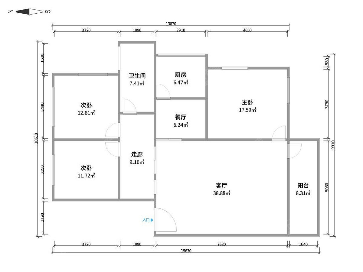 江北新苑户型图