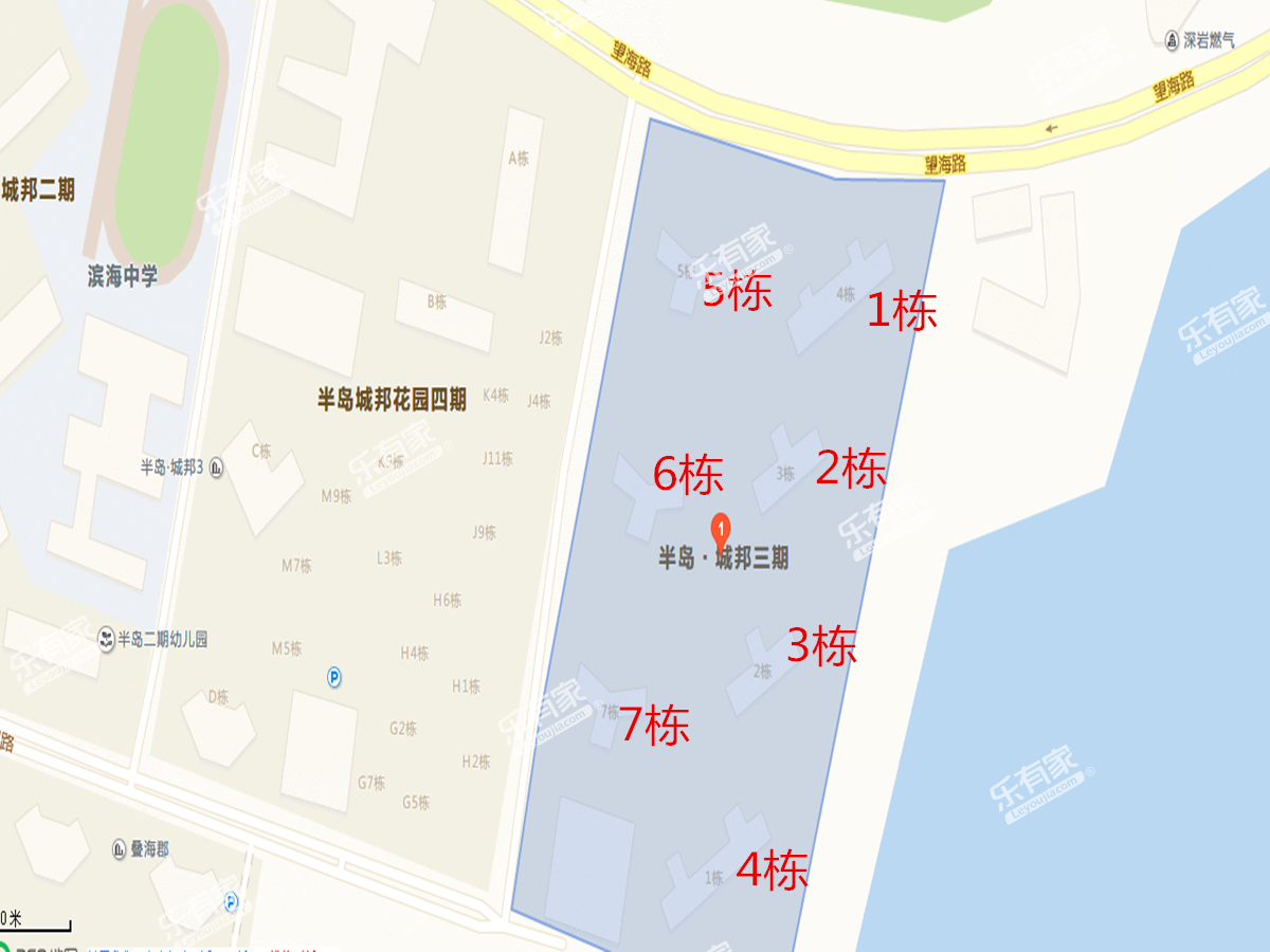 半岛城邦花园三期沙盘图