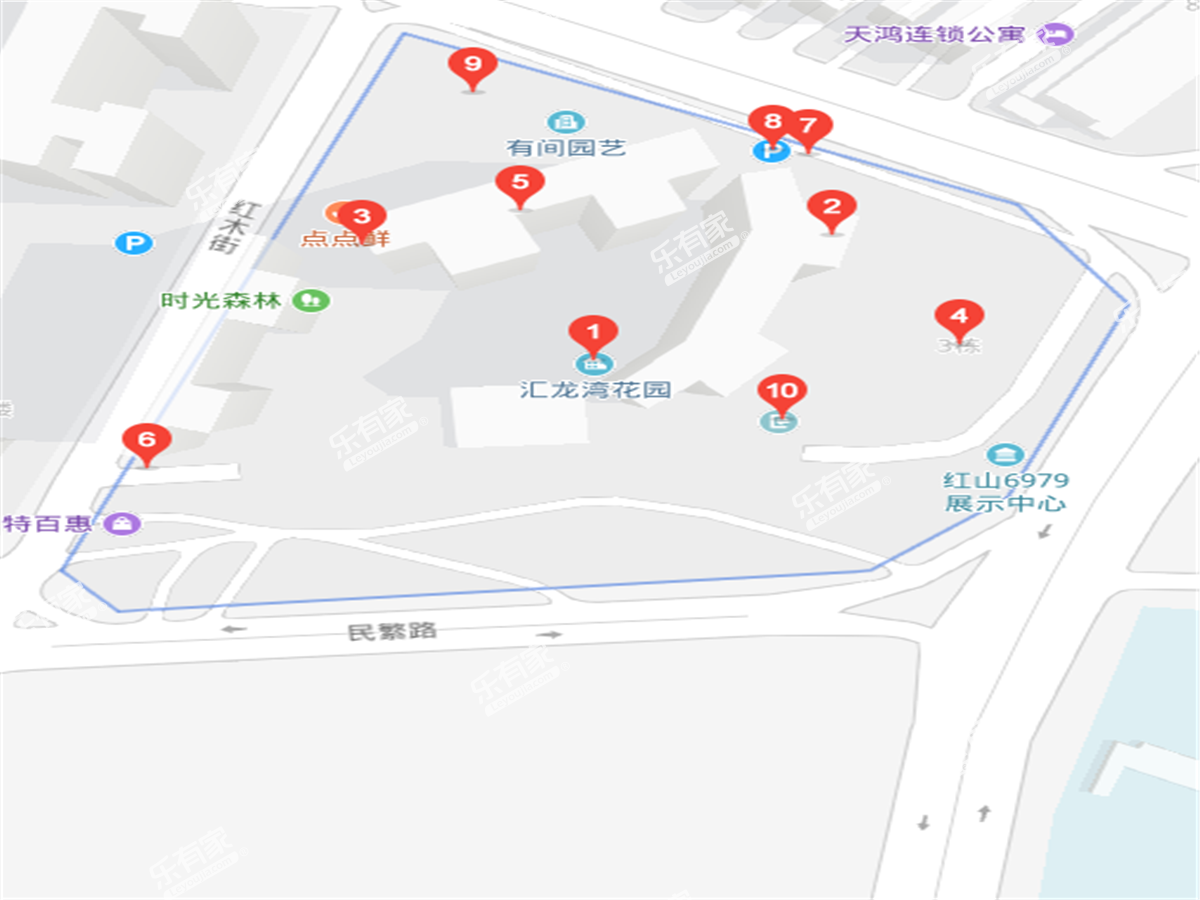 汇龙湾花园（商铺）沙盘图