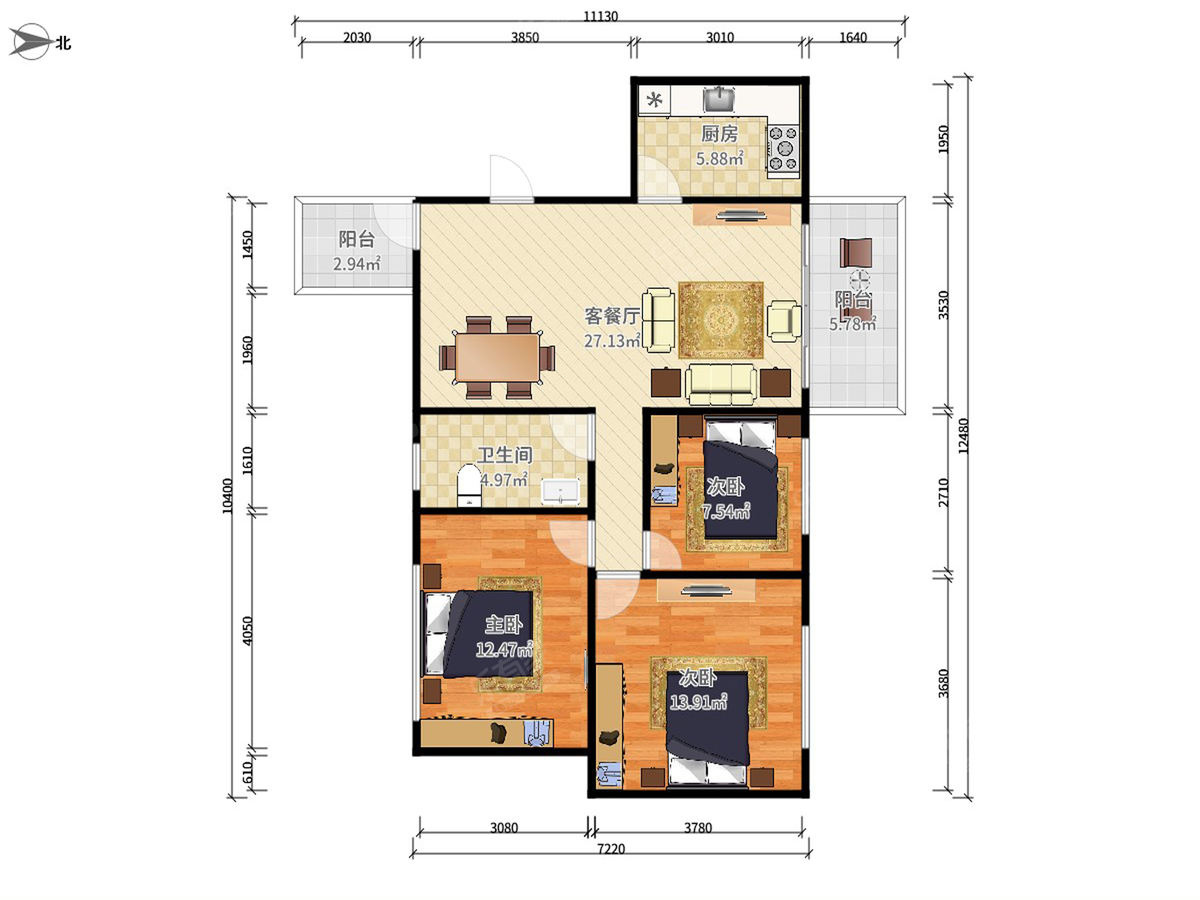 敏捷春天花园户型图
